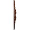 Ekena Millwork Bordeaux Deluxe Medallion (Canopies up to 4"), 23 5/8"OD x 3"ID x 2"P, Burnished Mahogany Crackle CM23BOBMC - alternate 2